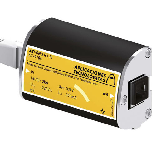 電話線用避雷器 - ATFONO RJ11 - Aplicaciones Tecnológicas, S.A. - RJ11 / DC / 高速応答