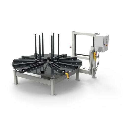 ホース用巻き取り/巻き出し機 - INDUSTRIAL DECOILER - TECHMAFLEX - ケーブルドラム / 半自動 / 電動式