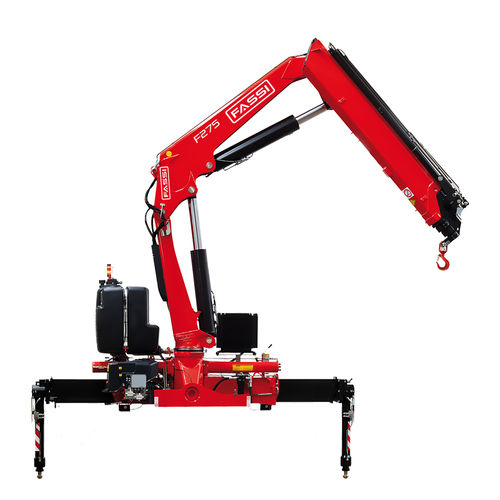 トラックへの取り付け可能クレーン - F275A e-active - Fassi gru S.p.A - 伸縮式 / 工事現場用 / 持ち上げ用