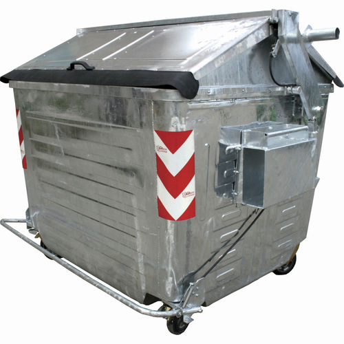 金属製廃棄物コンテナ - GRA-DUBAI - GRECO-ECOLOGY - 紙用 / プラスチック用 / ふた付き