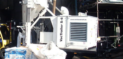 埃吸引ユニット - VacTrailer S-6 - Wieland Lufttechnik GmbH + Co.KG - 産業用 / 固定型 / ディーゼルモーター付