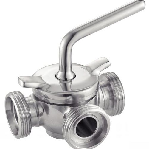 円錐形プラグバルブ - 62384 - BENE INOX - 手動式 / 液状食品・飲料用 / ねじ式