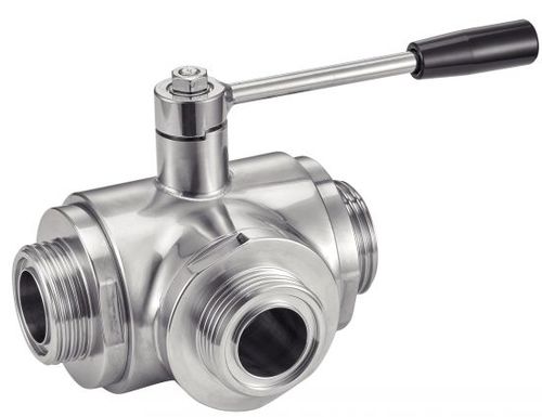 ボールバルブ - 61377 - BENE INOX - レバー / 液状食品・飲料用 / ねじ式