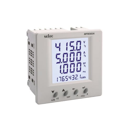 デジタルマルチメーター - MFM383A series - SELEC Controls Pvt. Ltd. - パネル取り付け式 / cat I / 周波数