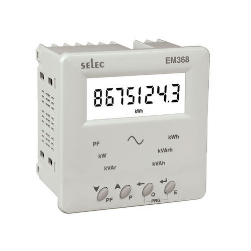 単相電力量計 - EM368 - SELEC Controls Pvt. Ltd. - パネル取り付け / RS-485 / Modbus