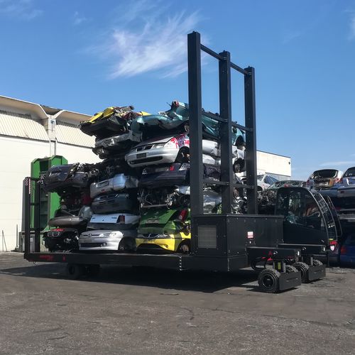 ディーゼルエンジン式自動台車 - IL20M-90° - INDUSTRIAL LIFT - 2軸 / 重荷重用 / 昇降式