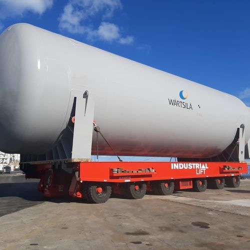 ディーゼルエンジン式自動台車 - IL400M-90°DSC - INDUSTRIAL LIFT - 6軸 / 昇降式 / 平床