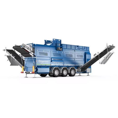 移動式ふるい機 - STAR SELECT S 60 - Eggersmann Recycling Technology - 廃棄物用 / 3フラクション