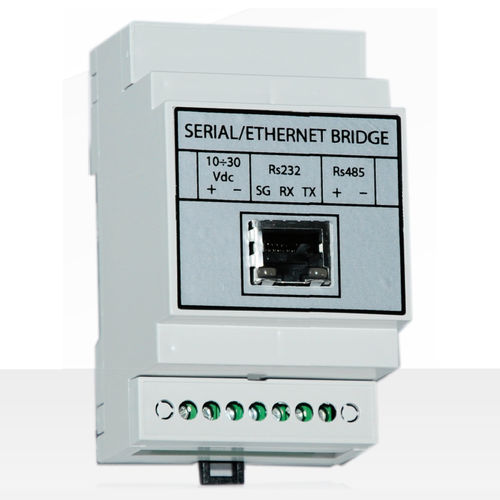 シリアルからイーサネットモジュール 変換器 - NBC Elettronica Group Srl - RS232 / DINレール