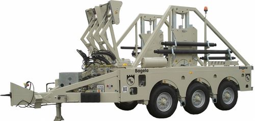 施盤トレーラー - max. ø 4 200 mm | BTT 300 - Bagela Baumaschinen GmbH & Co. KG - ケーブル輸送および配置用 / 3軸 / 牽引式