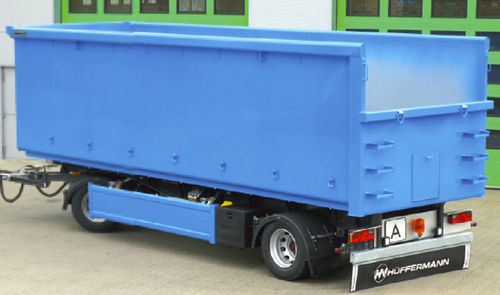 コンテナトレーラー - Hüffermann Transportsysteme GmbH  - 廃棄物用 / 2軸 / 牽引式