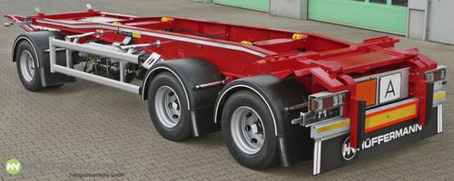 平床トレーラー - Hüffermann Transportsysteme GmbH  - 工事用 / 3軸 / 牽引式