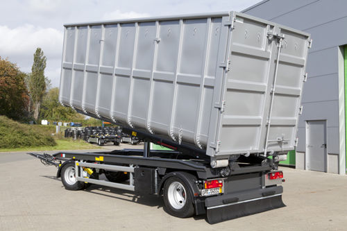 平床トレーラー - Hüffermann Transportsysteme GmbH  - ダンプ / 産業機器用 / 2軸