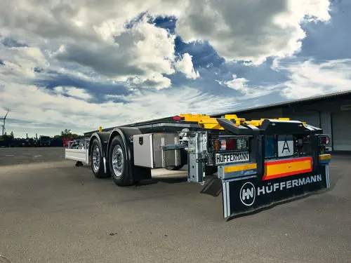 コンテナトレーラー - Hüffermann Transportsysteme GmbH - 工事用 / 2