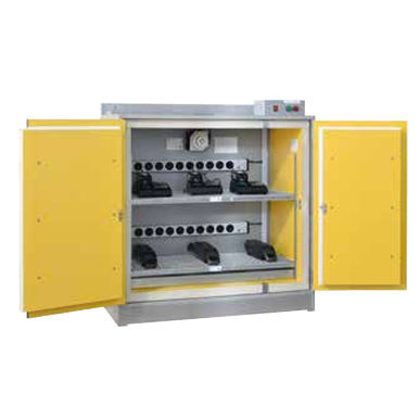 貯蔵キャビネット - B80-8015-A - LaCont Umwelttechnik GmbH  - 床置き / 二重ドア / リチウムイオン電池用