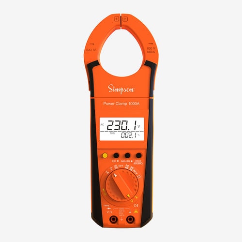 デジタルクランプメーター - Simpson - 携帯型 / 1000 V / 600 V