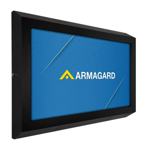 ディスプレイ用エンクロージャ - PSS-W-L - Armagard Ltd - 壁掛け / 長方形 / ポリカーボネート製