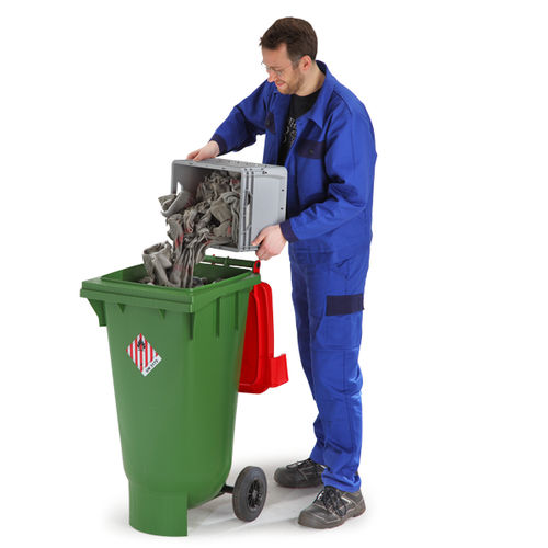 HDPEゴミ箱 - UN-BOXX	series - P. Henkel GmbH  - 危険廃棄物用 / ふた付き / 2輪