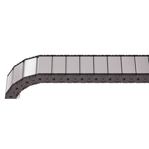 開閉式ドラグチェーン - MT series - TSUBAKI KABELSCHLEPP - 完全包囲 / プラスチック製 / アルミニウム