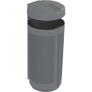 スチール製ゴミ箱 - PRIMA LINEA - SULO Umwelttechnik GmbH  - 産業廃棄物用 / 丸型蓋付