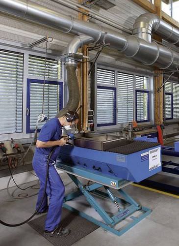 艶出し吸引テーブル - Ventilatorenfabrik Oelde - 研削用 / 溶接用