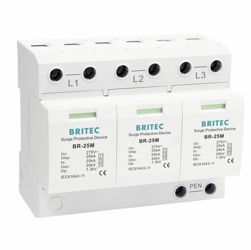 タイプ1避雷器 - BR-25M 3P series - Britec Electric Co., Ltd - タイプ2 / タイプ3 / クラス I