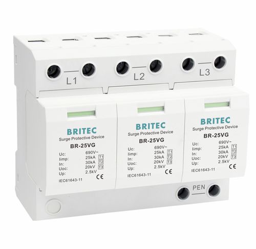 タイプ1避雷器 - BR-25VG 3P series - Britec Electric Co., Ltd - タイプ2 / タイプ3 / クラス I