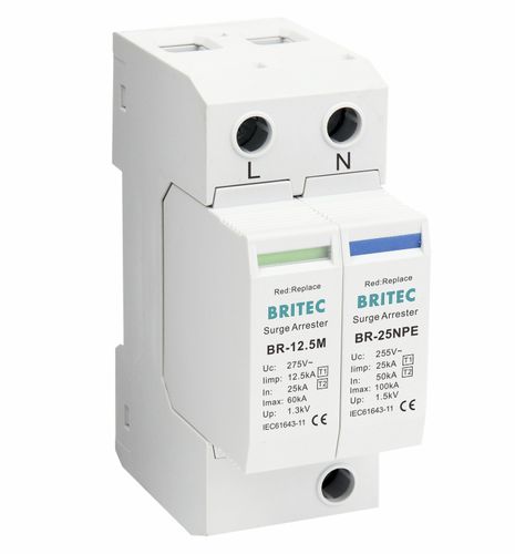 タイプ1避雷器 - BR12.5M 1+1 series - Britec Electric Co., Ltd - タイプ2 / クラス I / クラス II