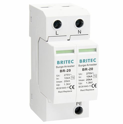 2極避雷器 - BR-20 2P series - Britec Electric Co., Ltd - タイプ2 / クラス II / 電気設備用