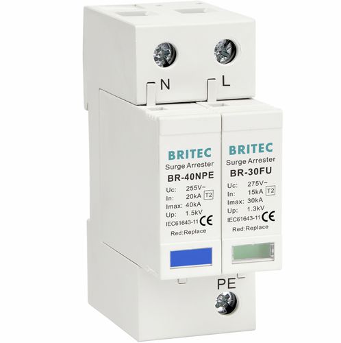 タイプ2避雷器 - BR-30FU 1+1 series - Britec Electric Co., Ltd - クラス II / 電気設備用 / バリスター