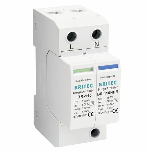 タイプ2避雷器 - BR-110 1+1 series - Britec Electric Co., Ltd - クラス II / 電気設備用 / 遠隔操作信号
