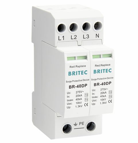 タイプ2避雷器 - BR-40DP 4P series - Britec Electric Co., Ltd - タイプ3 / クラス II / クラス III
