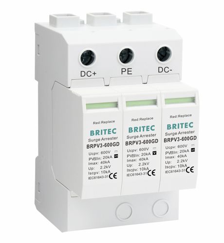 タイプ2避雷器 - BRPV3-600GD - Britec Electric Co., Ltd - クラス II / 電気設備用 / 遠隔操作信号