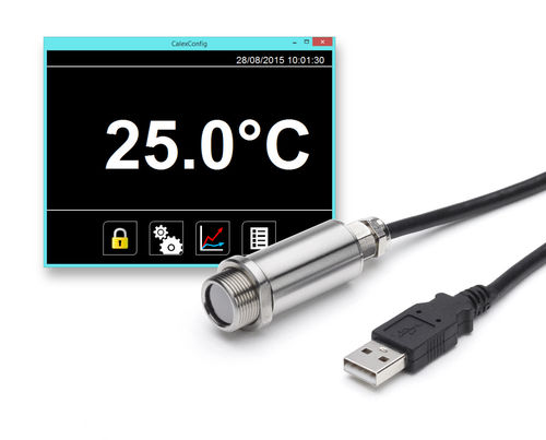 ディスプレイなしパイロメーター - PyroMiniUSB - Calex Electronics Limited - USB / IP65 / full IP65