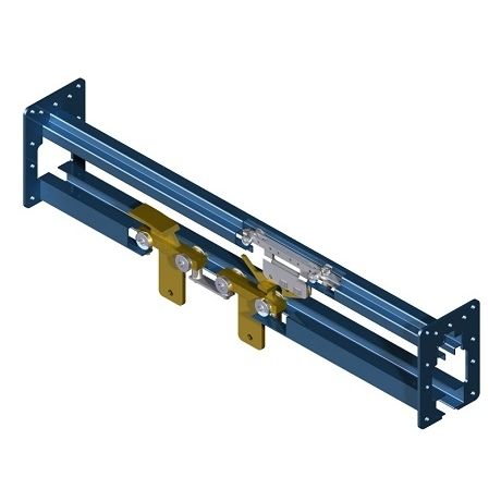パワー＆フリーコンベヤー - K8-2 - RAIL TECHNIEK - チェーン / 空気式 / 地面接地式ダブルレール