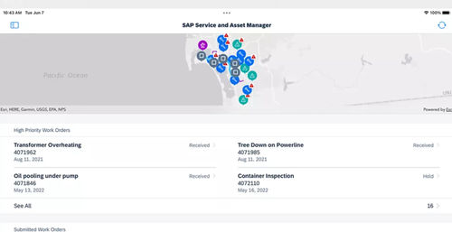 管理ソフトウェア - Service and Asset Manager - SAP - 資産管理用 / Android / iOS