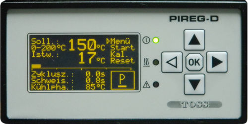 LEDディスプレイ付き温度コントローラー - PIREG - D2 - TOSS GmbH & Co. KG - プログラム可能 / プロセス