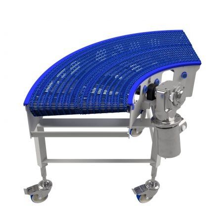ワイヤーメッシュコンベヤー - SANICURVE - Jonge Poerink Conveyors - カーブ状 / 輸送用 / ハンドリング用