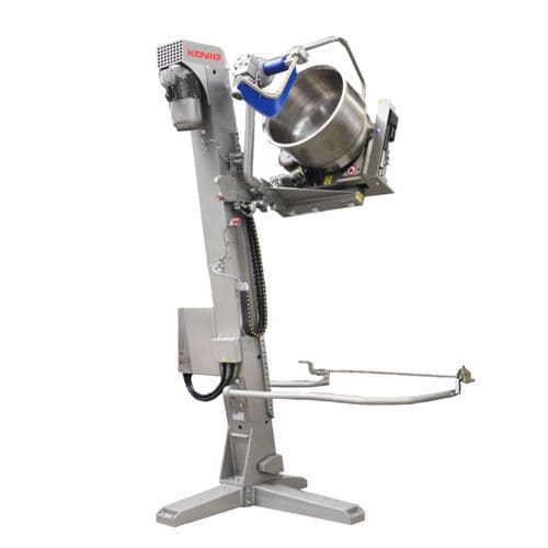 昇降式傾斜ステーション - König Maschinen GmbH - 電動式 / コンテナ用 / 生地容器用