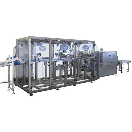 自動収縮包装機 - MF-H - MF TECNO - MASSINI INDUSTRIES srl - レンガ用 / PLC（プログラマブル コントローラー） / ダンボール用