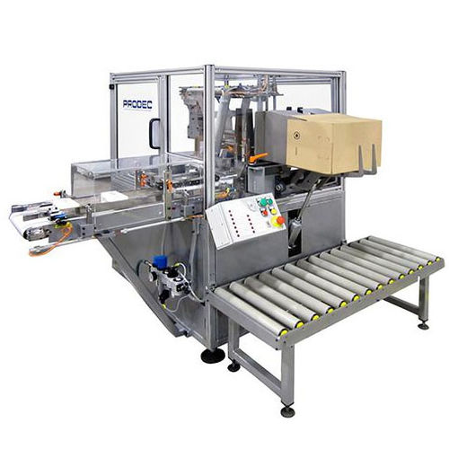 側面ケース包装機 - BP-150 - Prodec Equipos de Envasado, S.A.U. - 半自動 / 長方形コンテナー用 / コンパクト