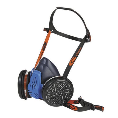 ハーフフェイス防護マスク - 757 S - Productos Climax - 再使用可能 / 2重フィルター / 頭の後ろで固定