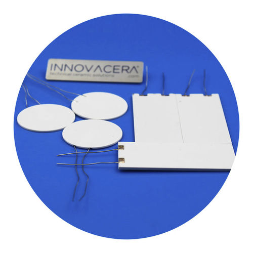 プレート状発熱体 - INC-CH002 - Xiamen Innovacera Advanced Materials Co., Ltd - 円形 / セラミック製 / アルミニウム製