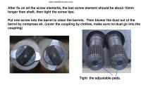 CHANGE SCREW SEQUENCE (for co-rotation extruder) - 12