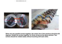 CHANGE SCREW SEQUENCE (for co-rotation extruder) - 13