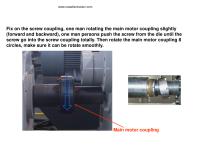 CHANGE SCREW SEQUENCE (for co-rotation extruder) - 14