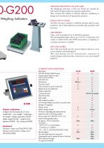 Electronic weighing indicators G 100 - G 200 - 3