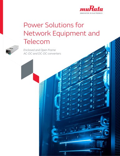 Power Solutions for Network Equipment and Telecom