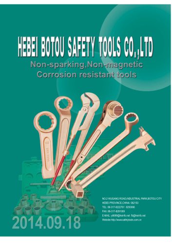 X-Spark Non Spark and Non Magnetic Safety Tools Catalogue