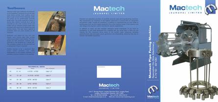 Mactech Europe Pipe Facing Machine - 1